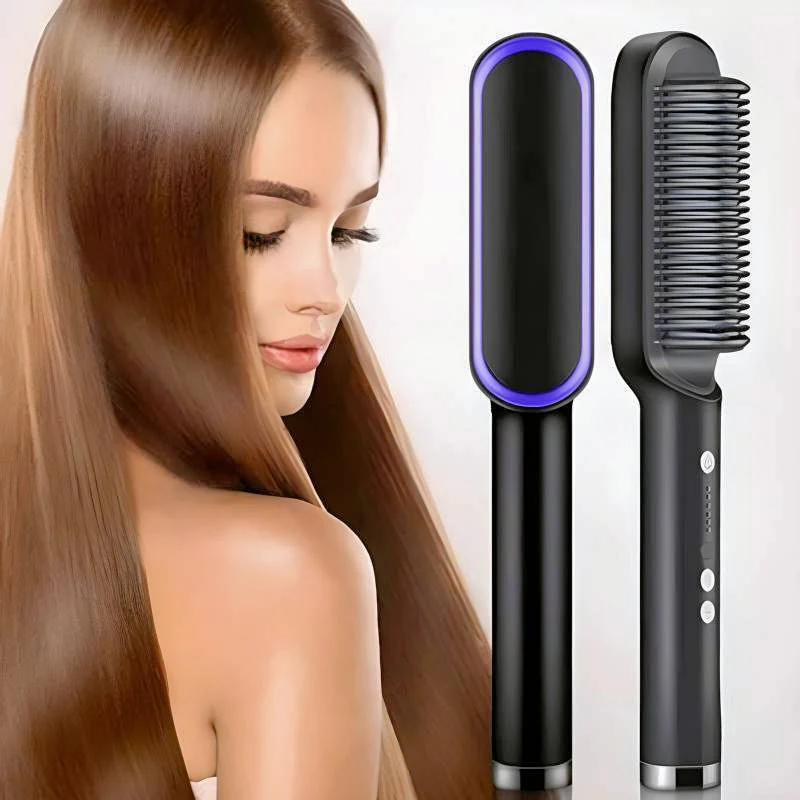 CEPILLO PREMIUM ALISADOR QUITA FRIZZ PROFESIONAL 👱🏻♀️ + CREMA ALISADORA ✅
