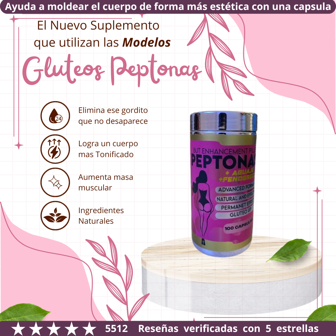 Capsula Gluteo Peptona - La Mejor solucion para el cuerpo 💕